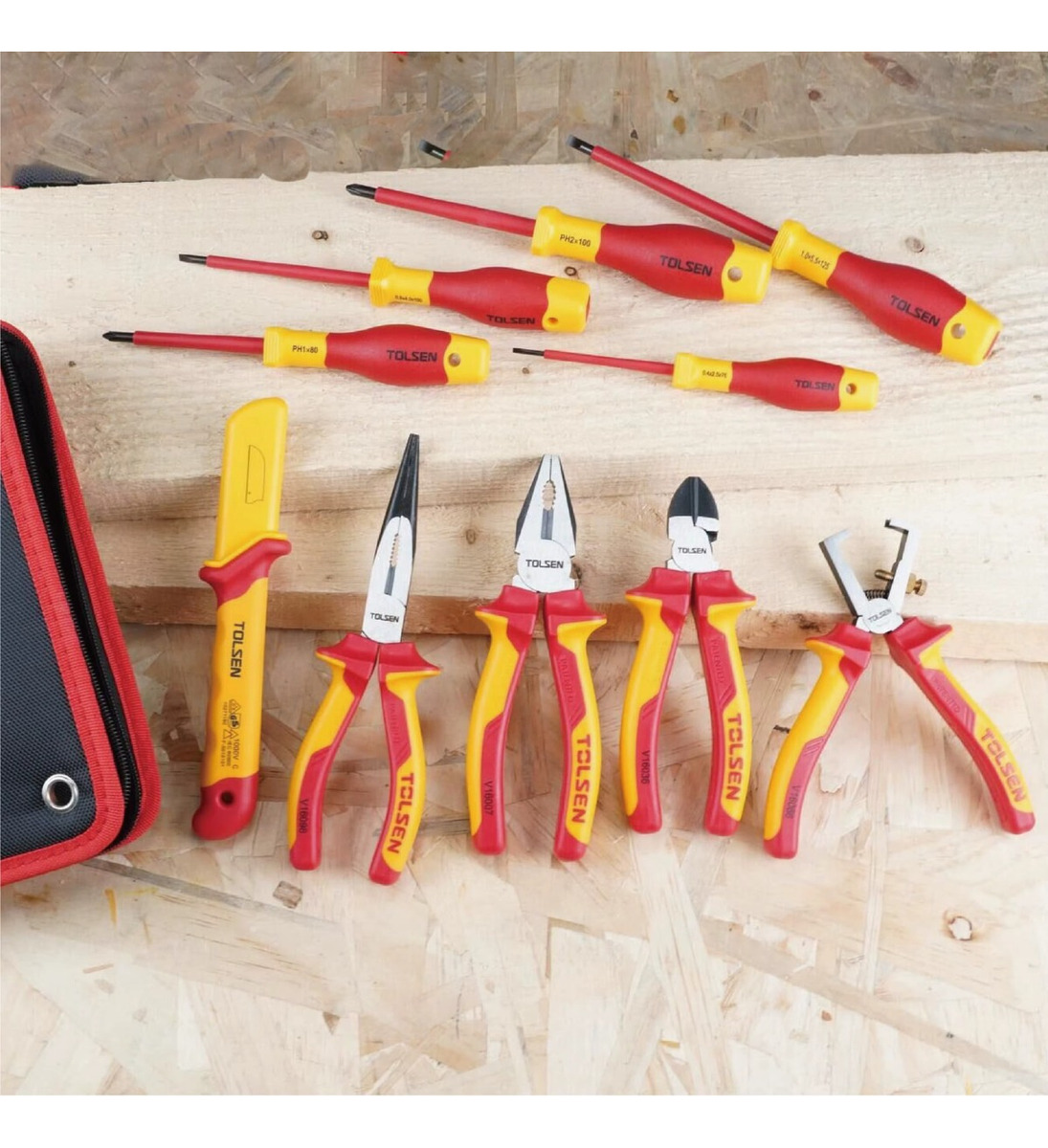 Destornilladores Y Alicates Tolsen Aislados Set De 11 Piezas - Imagen 2