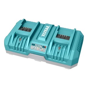Cargador Doble Total 8a Para Baterías 20v, Carga Simultánea