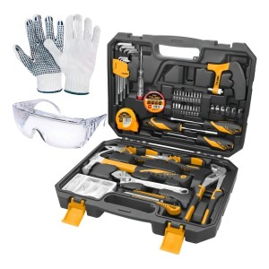 Juego De Herramientas Manuales Tolsen Incluye 119 Piezas -sc Color Negro Con Naranja