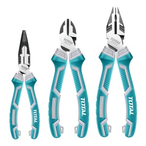 Juego 3 Alicates Pinzas Cr.v Total Industrial - Tht2k0301s
