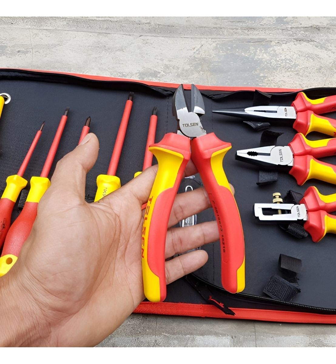 Destornilladores Y Alicates Tolsen Aislados Set De 11 Piezas - Imagen 4