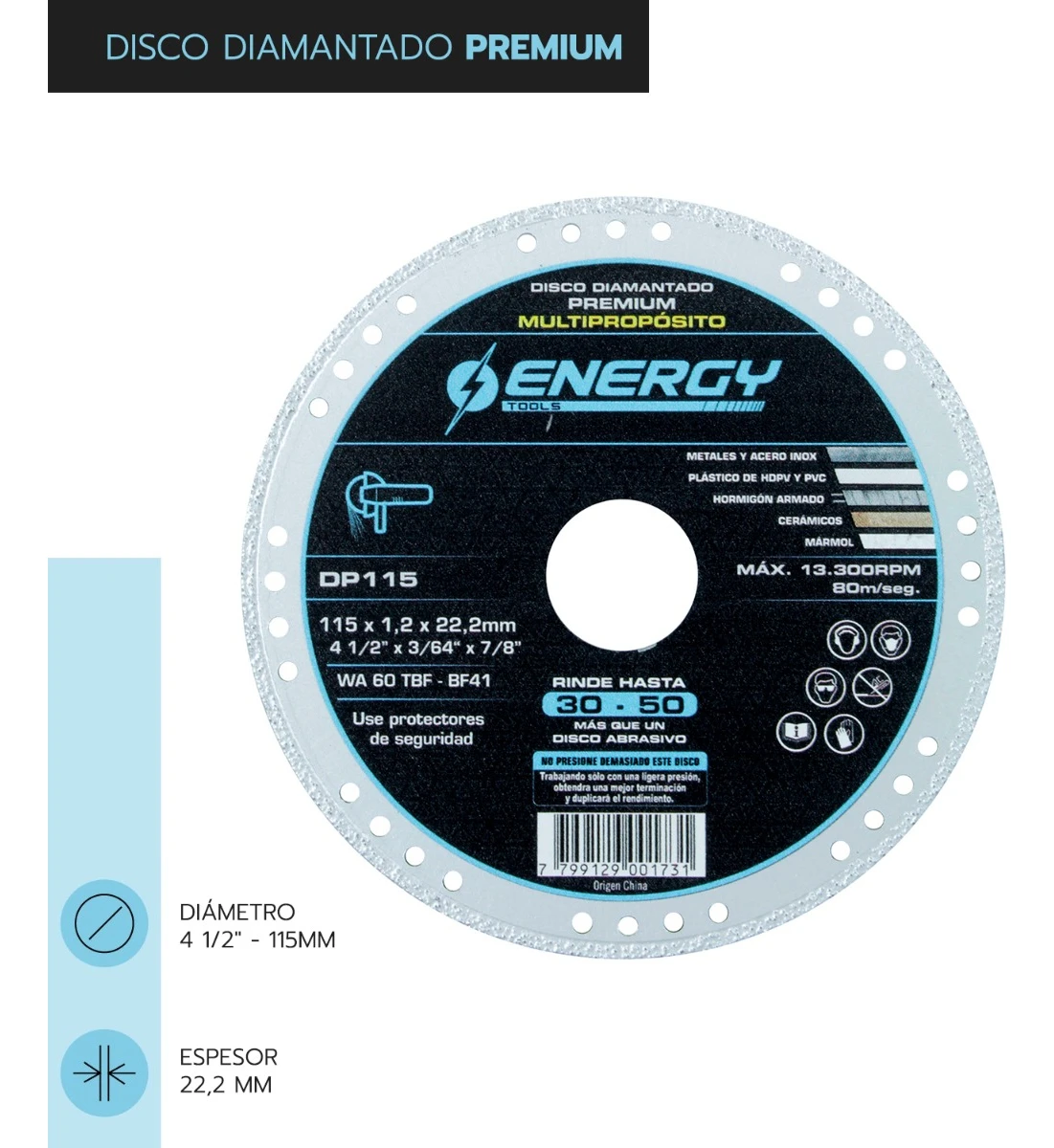 Energy Diamantado DP 115 Disco