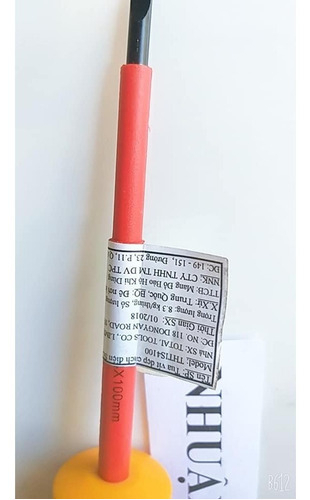 Destornillador Aislado Chato De Cromo Vanadio Sl4.0 X 100mm - Imagen 2