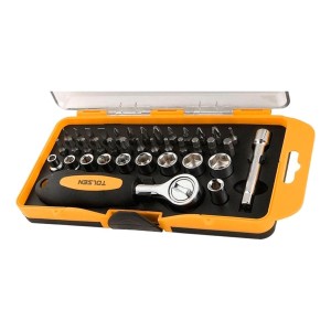 Juego De Llave Tubo Tolsen Con 38 Puntas Intercambiables -sc