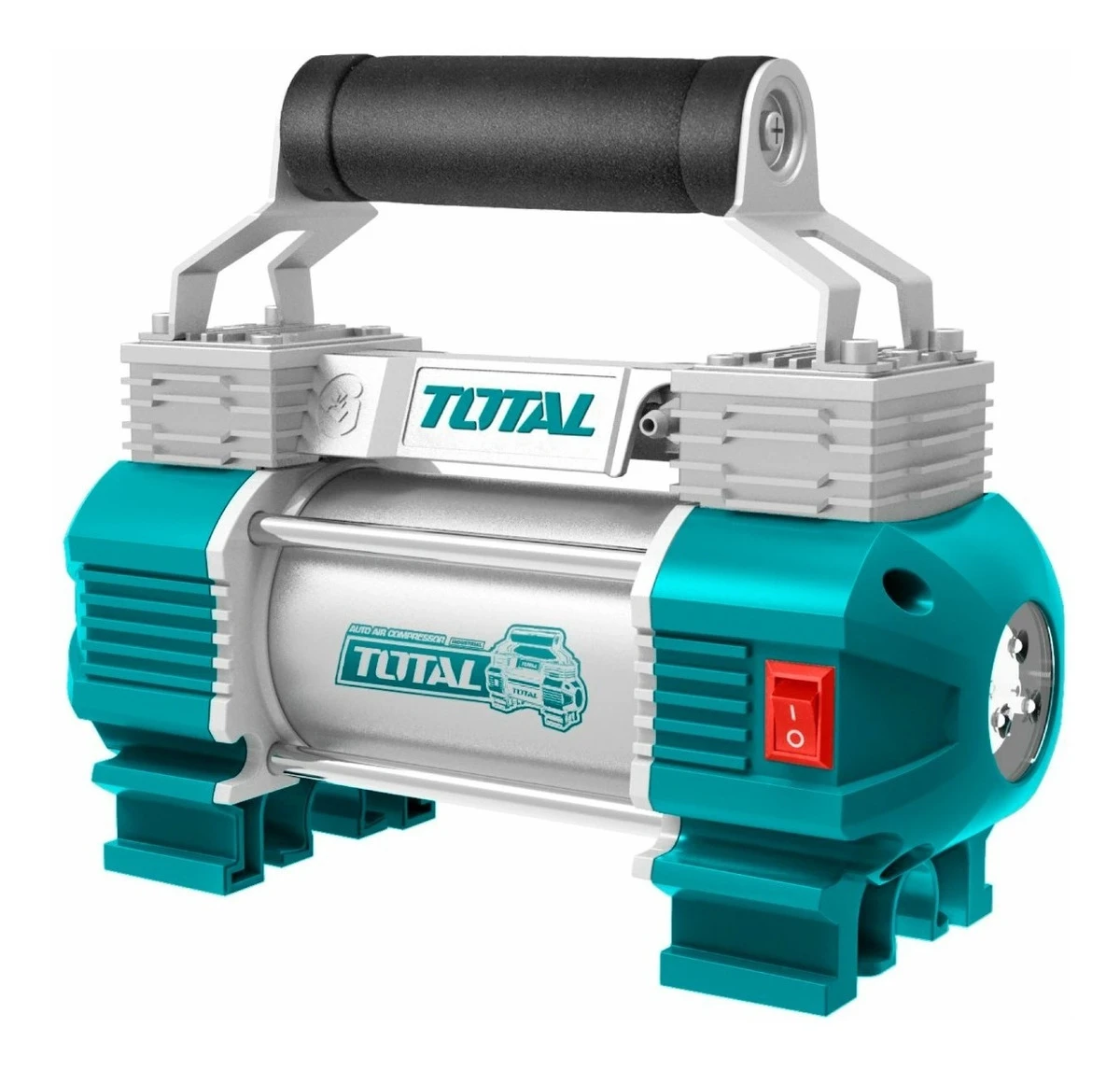 Compresor De Aire Portátil Total 12v 120psi + Regalo -sc- - Imagen 2