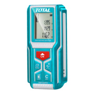 Medidor De Distancia Láser Total, Hasta 60m - Área, Volumen, Altura - Incluye Estuche Y 2 Pilas Aaa - Tmt56016