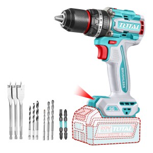 Taladro Percutor Atornillador Inalámbrico Total 13mm Sin Bat