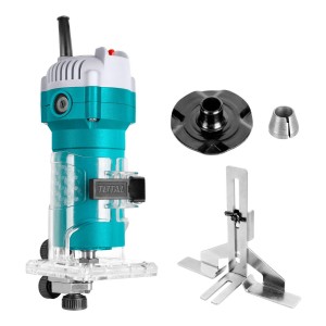 Router, Trompo, Fresadora De Mano Total 600w - Encastre 6mm, 1/4'', 34.500rpm - Tlt6001