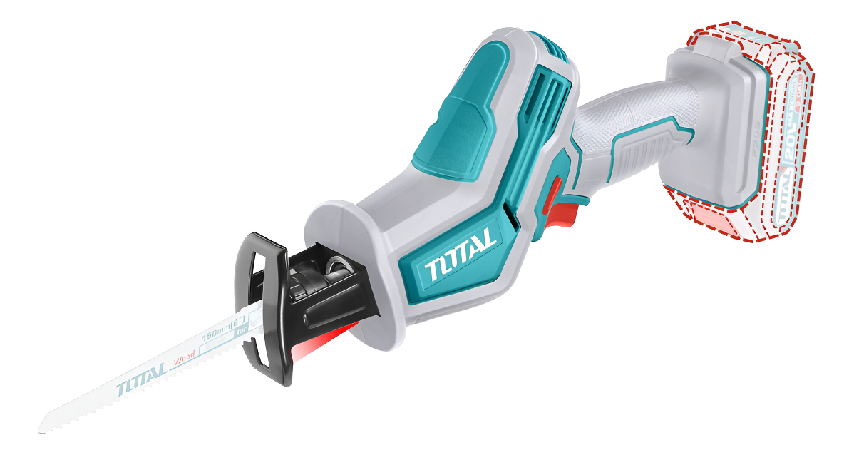 Sierra Sable Inalámbrica Total Velocidad Variable - Madera, Metal, Plástico, Hueso - No Incluye Batería Ni Cargador Ni Hojas - Trsli6506