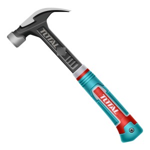 Martillo De Uña Total Carpintero 450g, Largo 34cm - Forjado En Acero, Línea Industrial - Thch61016l