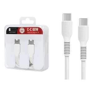 Cable De Datos Roca To Go Tipo C A Tipo C 3a 60w 1metro