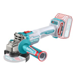 Amoladora Inalámbrica Total 20v Industrial - Motor Brushless, Sin Carbones 1200w - 4.1/2 Pulgadas, 115mm - No Incluye Batería Ni Cargador - Tagli221153 Turquesa