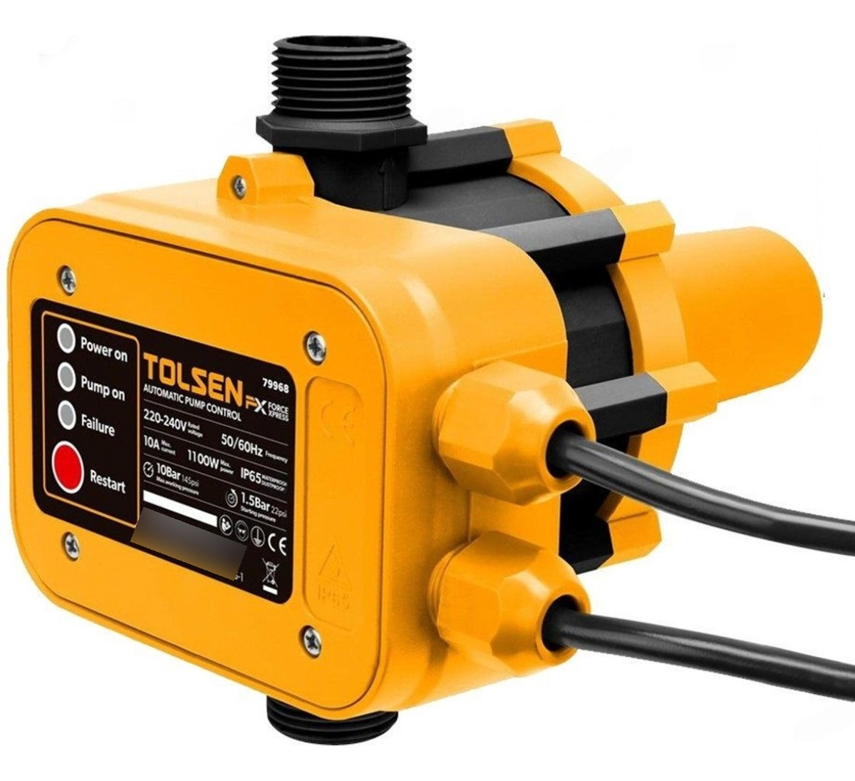 Kit Auto/ Bomba CentrÃfuga Tolsen 750w 1 Hp + Press Control - Imagen 4