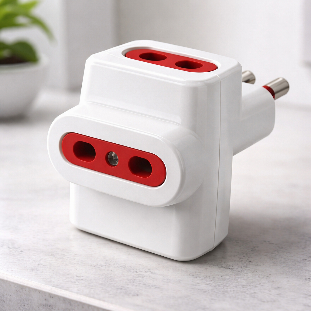 Adaptador MĂșltiple Con Ficha /3 Salidas 3 En LĂnea Pack X6 - Imagen 3