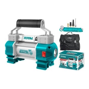 Compresor De Aire Portátil Total 12v 120psi + Regalo -sc-