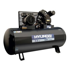Compresor De Aire Eléctrico Hyundai Hyac100c 100l 2hp