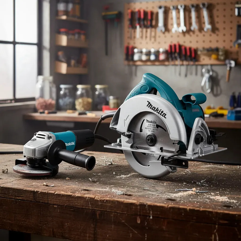 Kit Makita Sierra Circular 7.1/4 1800w Amoladora 115mm 840w - Imagen 3