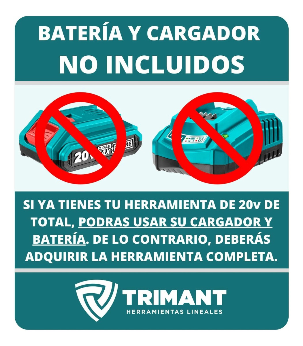 Soplador Y Aspiradora Inalámbrico A BaterĂa 20v Total -sc- - Imagen 2