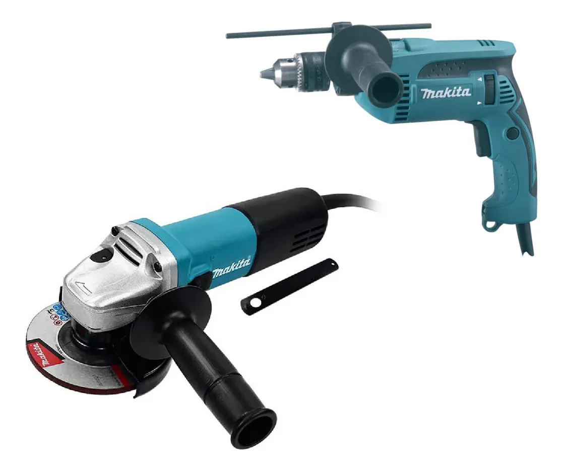 Kit Makita Taladro 760w Amoladora 115mm 840w