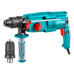 Rotomartillo Total 800w, 2.5 J, Doble Encastre: Sds Plus Y Mandril 13mm - Incluye MaletÃn Y Accesorios - Th308268-2