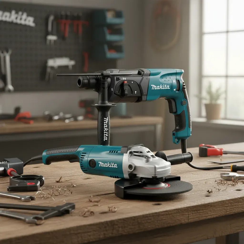 Kit Makita Rotomartillo 800w Sds Plus Amoladora 2200w 230mm - Imagen 2