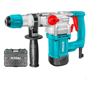 Rotomartillo Total 1050w Industrial, 4.5 J, Encastre Sds Plus - Incluye Maletín Y Accesorios - Th110266 Turquesa 50/60hz