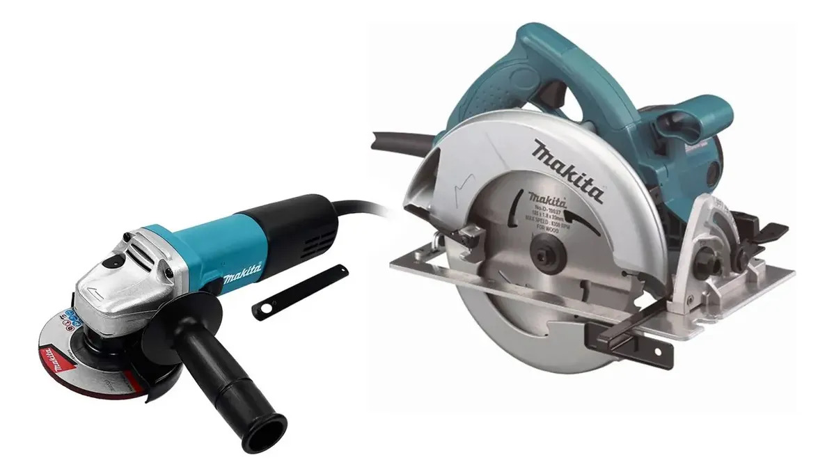 Kit Makita Sierra Circular 7.1/4 1800w Amoladora 115mm 840w