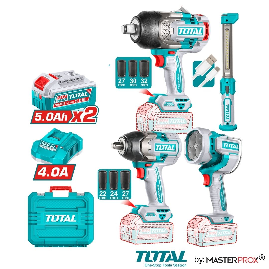 Kit Llaves De Impacto 1350nm + 850nm + Lamparas Tosli250782