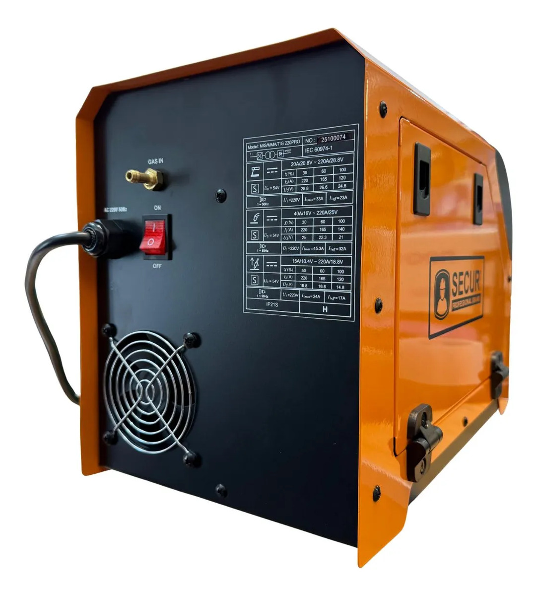 Soldadora Secur Pro Roraima Mig Inverter 220a 3 En 1 Tubo - Imagen 6