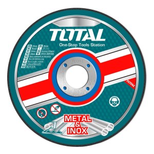 Set 100 Discos De Corte Metal Total Para Amoladora, 4.1/2'' 115mm, 1.0mm Espesor - Tac210115100 Turquesa