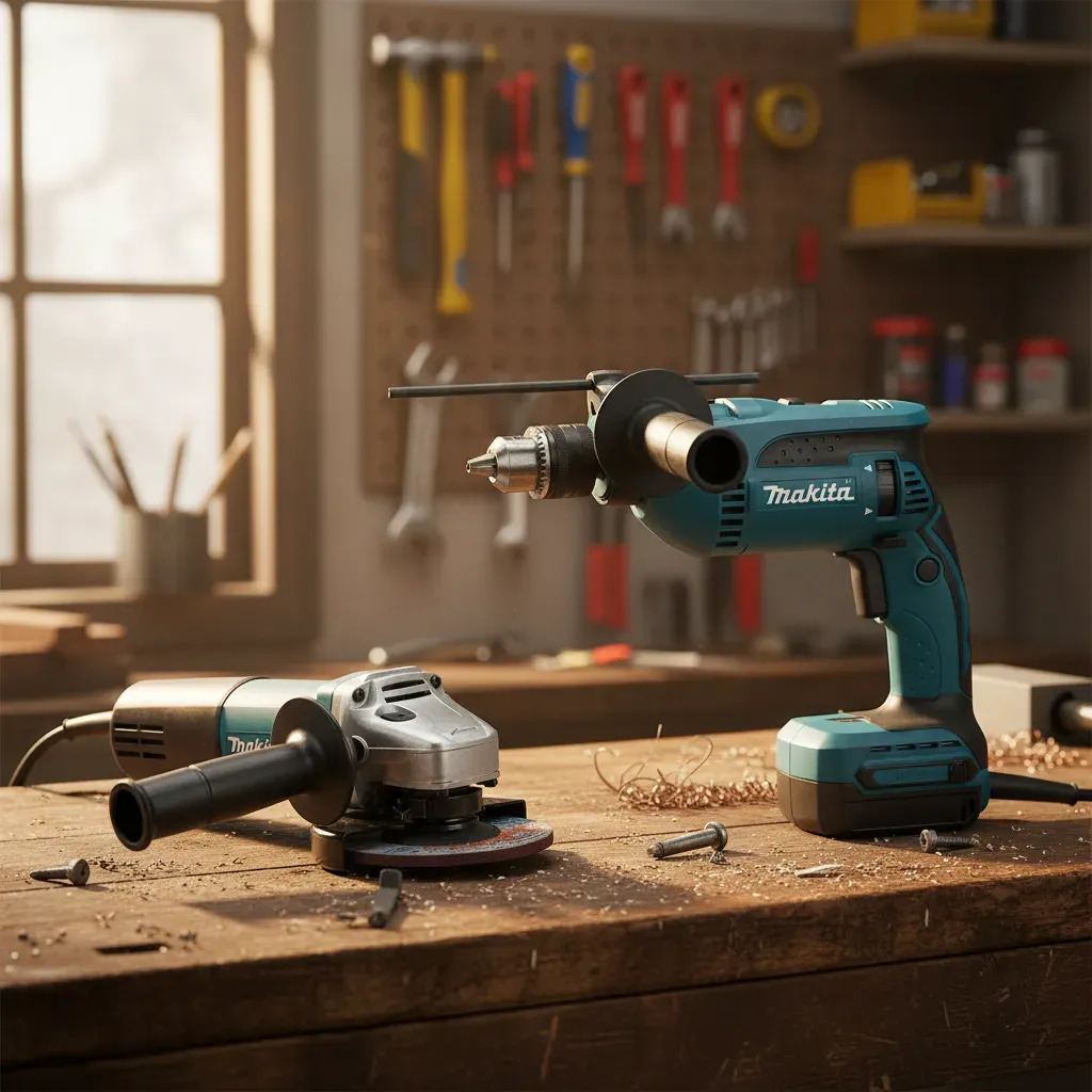 Kit Makita Taladro 760w Amoladora 115mm 840w - Imagen 2