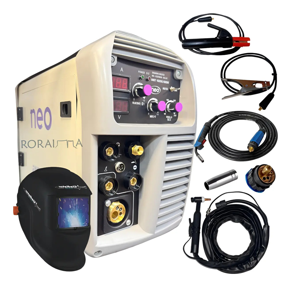 Soldadora Inverter Neo Imet10250 Mig Tig Electrodo 250a 220v