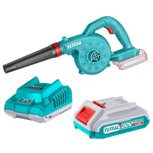Soplador De Hojas Inalámbrico Total 20v, Jardinería - Con 1 Batería 2.0ah Litio-ion Y Cargador - Tabli20781 Turquesa