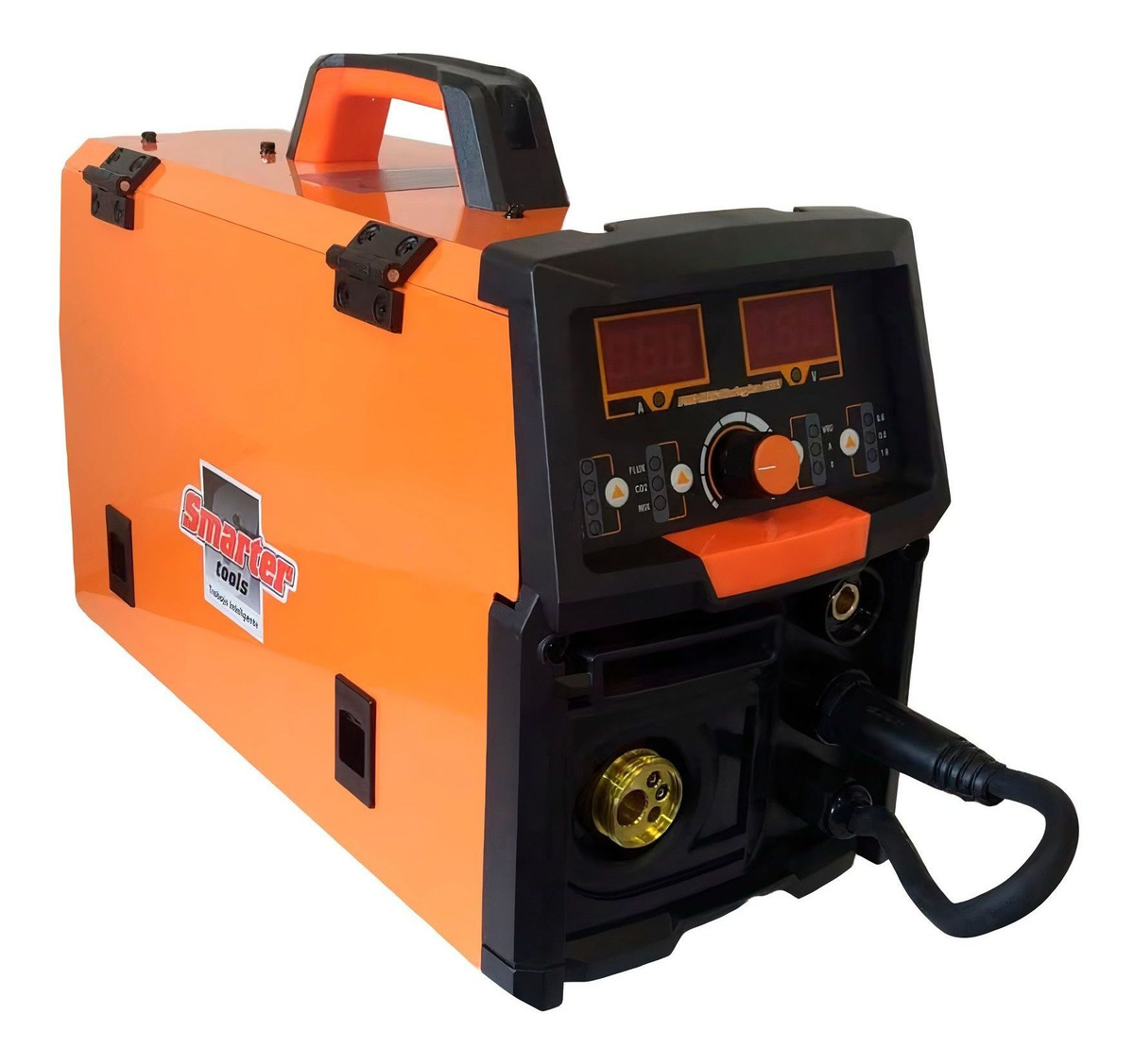 Soldadora Inverter 3 En 1 Smarter Pro Mig-160 Sinérgica Tig Mig Mma 160a Naranja