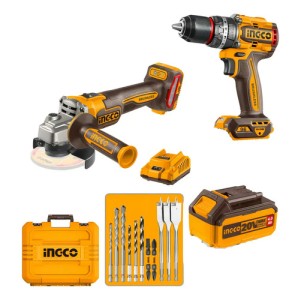 Taladro Atornillador Percutor + Amoladora Ingco Cosli241298