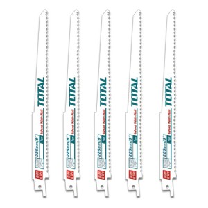 Set 5 Hojas Para Sierra Sable Total 9'' 22.5cm Madera Clavos