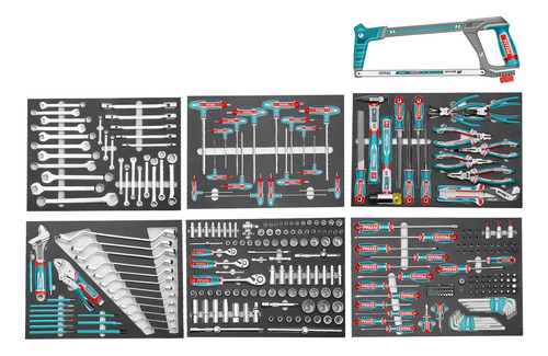 Gabinete Organizador De Herramientas Total Carro 328 Piezas - Imagen 2