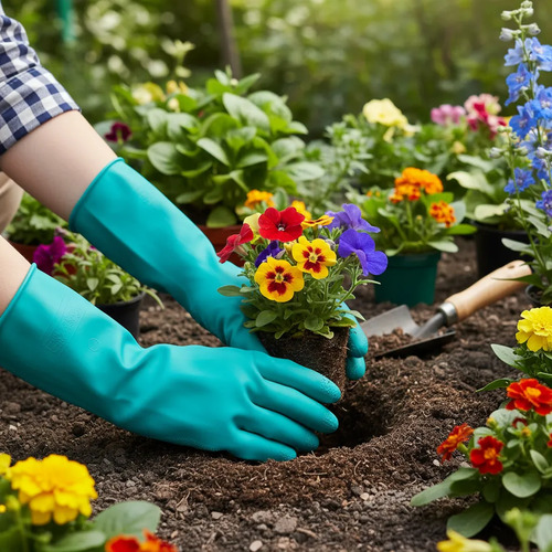 Guantes De Pvc Para JardinerÃa Y Limpieza Total Tsp1801 - Imagen 3