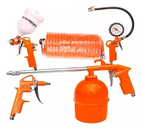 Juego Compresor Lüsqtoff Para Pintar - Kit 5 Piezas Color Ne