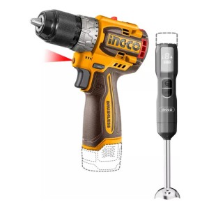 Combo Atornillador Bateria + Mixer + Valija Ingco Ckli1628