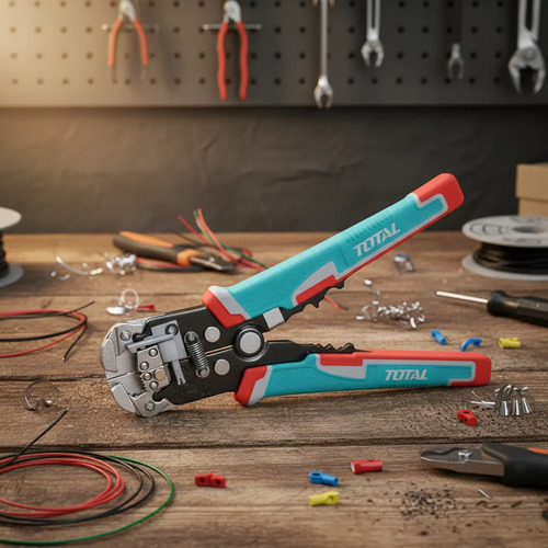 Pinza Multifunción Total 3 En 1, Crimpeadora, Pela Y Corta Cable, 21cm - THT15246 - Imagen 2