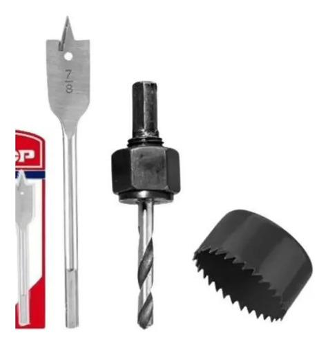 Set Instalacion Cerradura 3pcs Ekhs302 Emtop