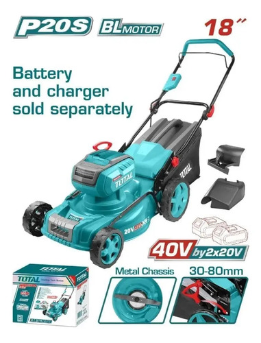 Cortacesped A Bateria Total 40v S/bat S/carg Tlmli20185 - Imagen 2