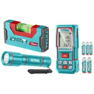 Kit Medición Total Láser Nivel Magnético Linterna Tos251003