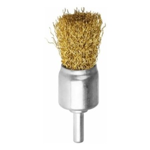 Cepillo De Alambre Chato Para Taladro 25mm Con Vástago