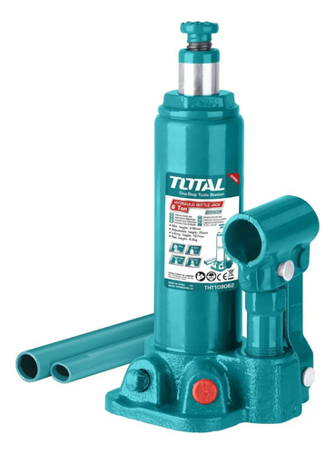 Gato HidrĂ¡ulico Tipo Botella, 6 Toneladas, Total, Industrial
