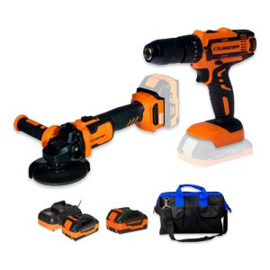 Kit Taladro Atornillador Amoladora Baterias Lusqtoff
