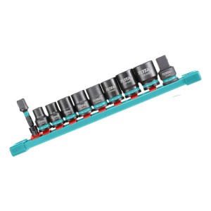 Juego De Dados De Impacto Total, 10 Piezas, Línea Industrial, Encastre 3/8'', 8mm A 19mm - Thtisd38104 Turquesa