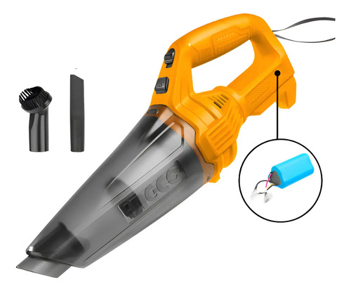 Aspiradora A Bateria C/cable Cargador Tipo C 0.5 Lts Ingco -