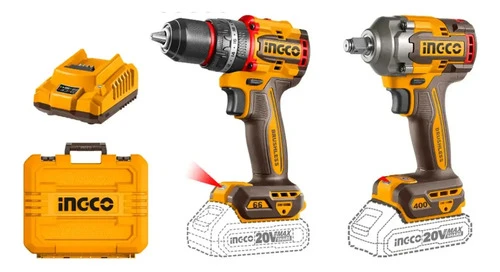 Ingco Cosli241291 Kit Combo Bateria Amoladora Taladro Llave - Imagen 2